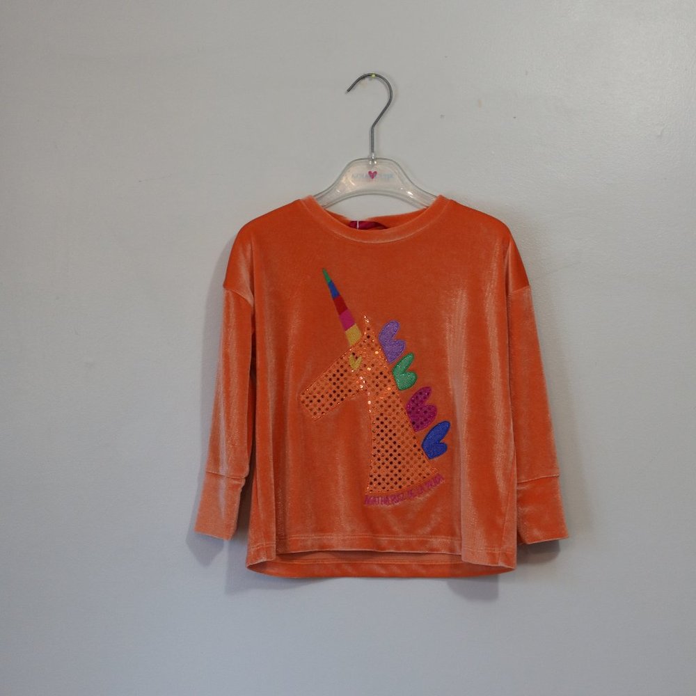Agatha Ruiz De La Prada orange unicorn top NWT